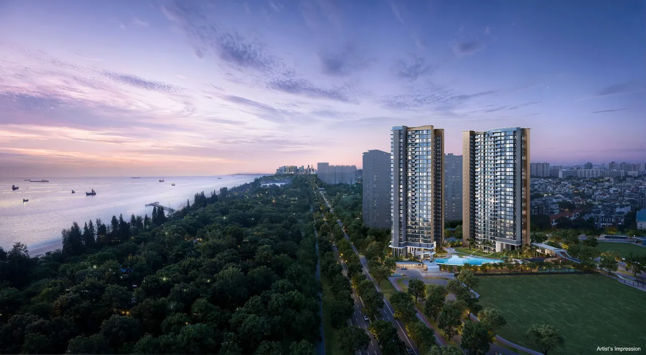 Vela Bay - artist's impression of the towers along the east coast