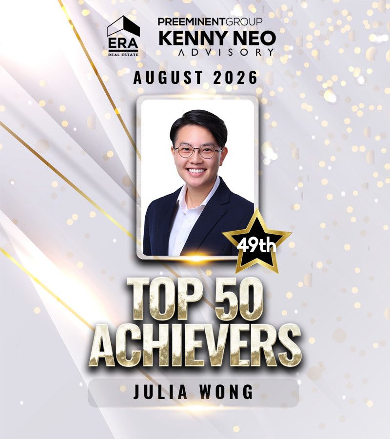 Top 50 Achievers award, August 2026 - Julia Wong