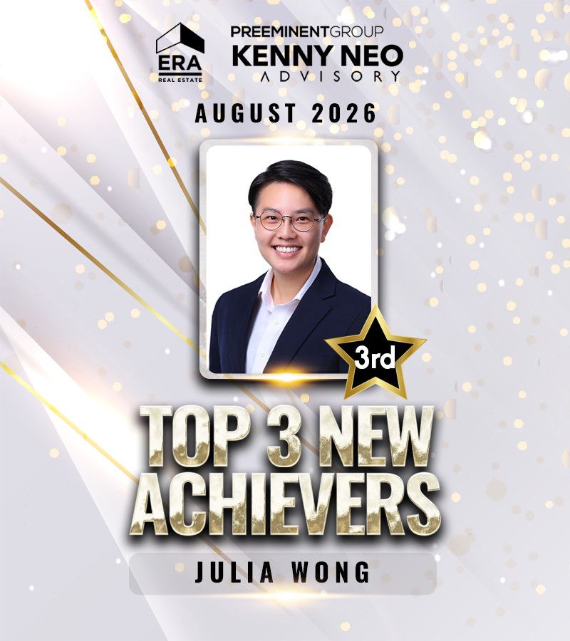 Top 3 New Achievers award, August 2026 - Julia Wong
